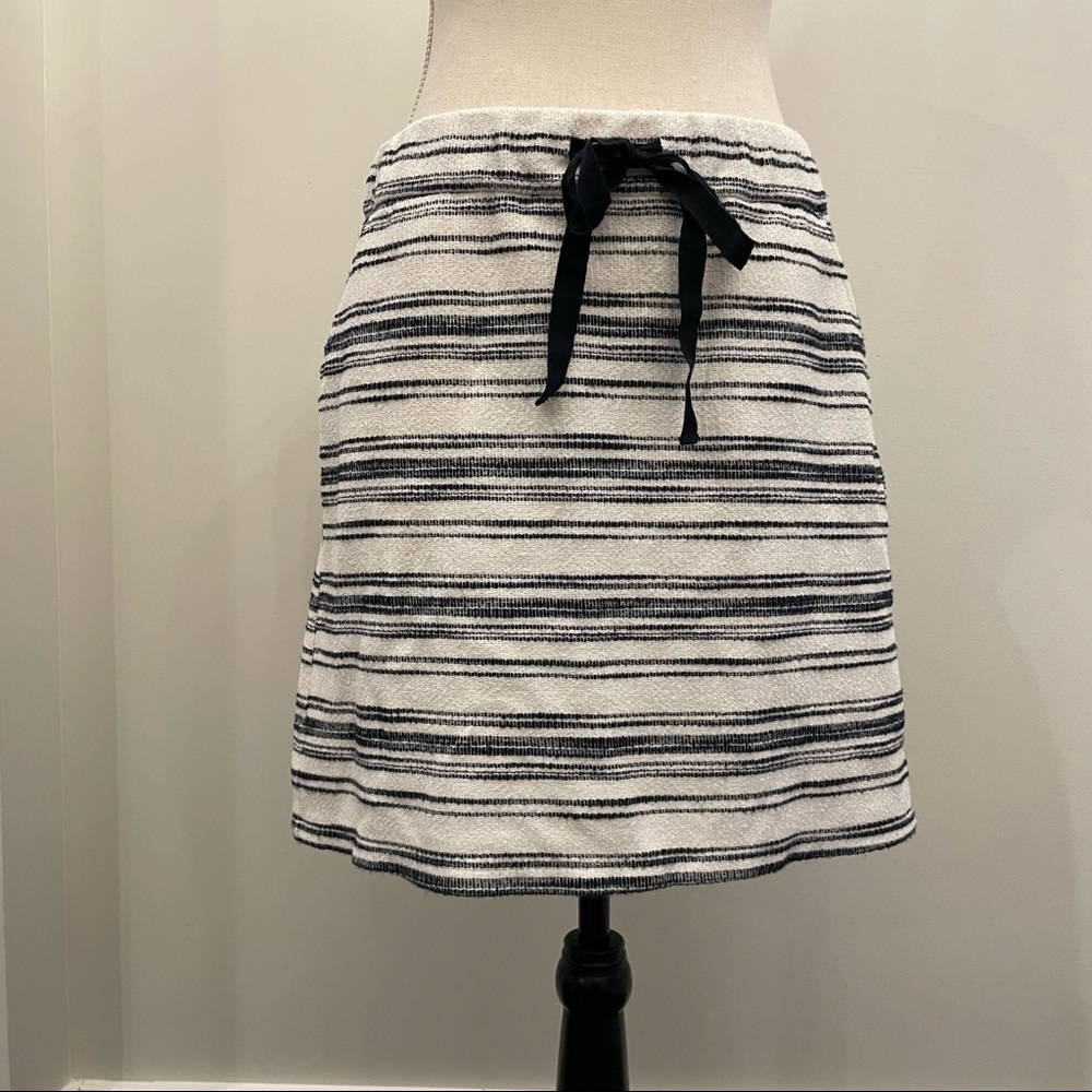 Loft Elastic Waist Striped Skirt